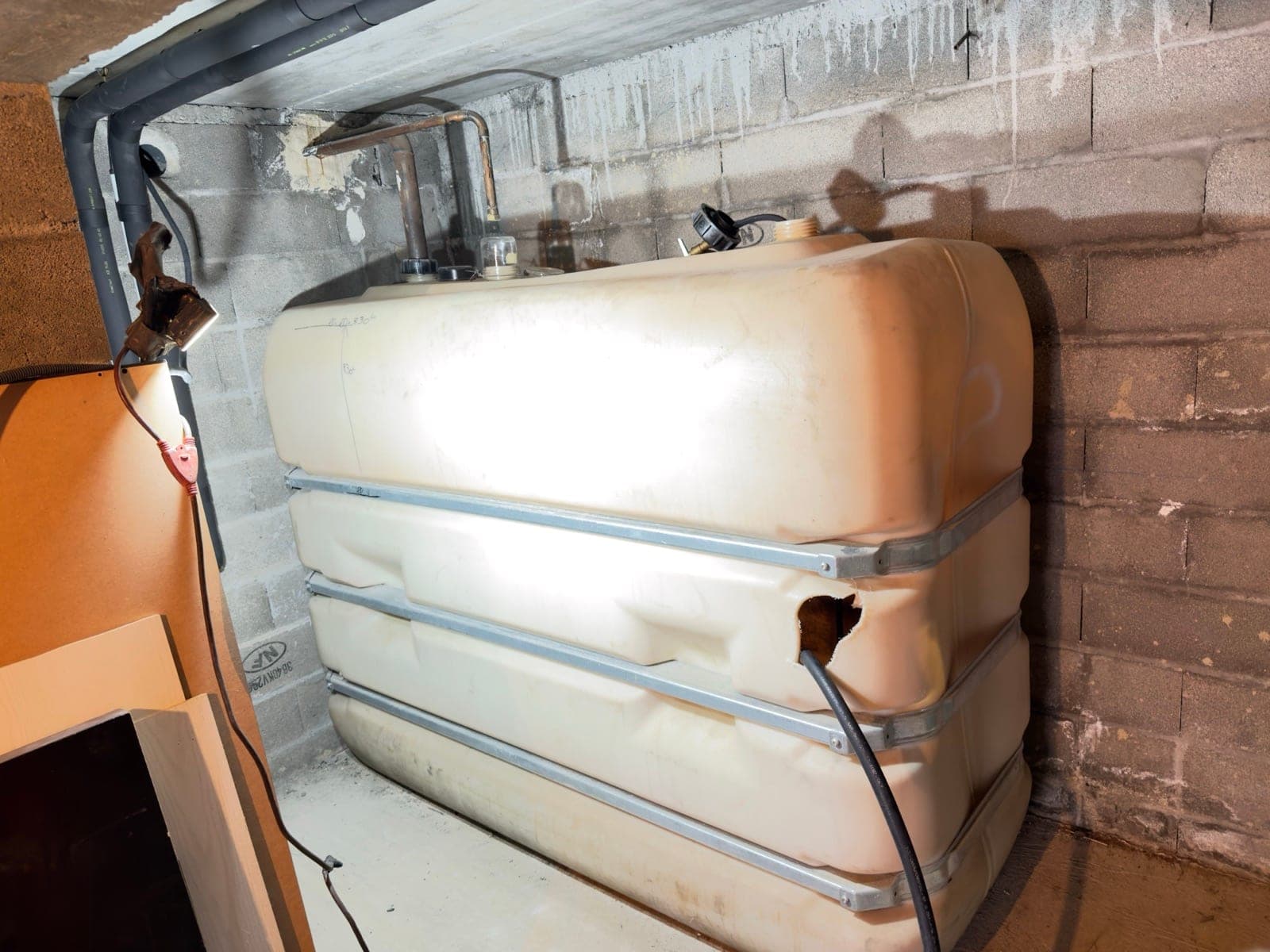 Cuve plastique à retirer